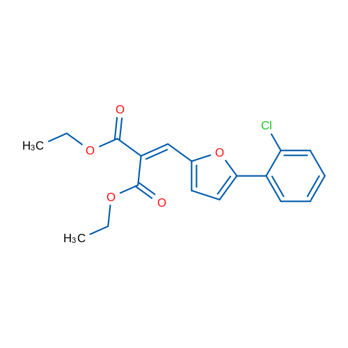 Diethyl 2-((5-(2-chlorophenyl)furan-2-yl)methylene)malonate 1g