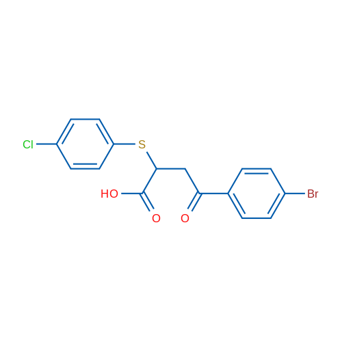 4-(4-Bromophenyl)-2-[(4-chlorophenyl)sulfanyl]-4-oxobutanoic acid 1g