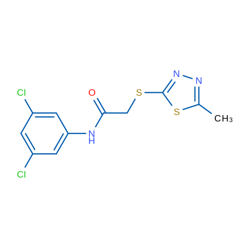 N-(3,5-Dichlorophenyl)-2-[(5-methyl-1,3,4-thiadiazol-2-yl)sulfanyl]acetamide 1g