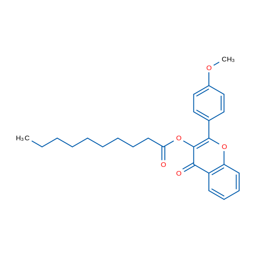 2-(4-Methoxyphenyl)-4-oxo-4H-chromen-3-yl decanoate 1g