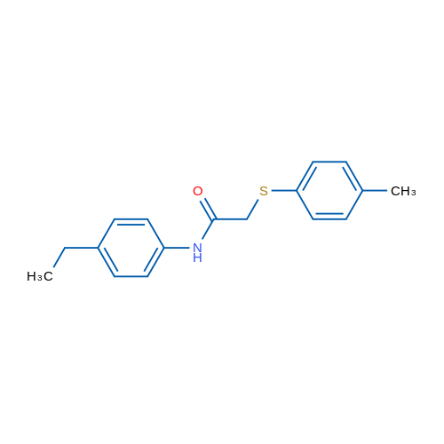 N-(4-Ethylphenyl)-2-[(4-methylphenyl)sulfanyl]acetamide 1g