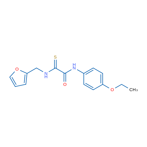 N-(4-Ethoxyphenyl)-1-{[(furan-2-yl)methyl]carbamothioyl}formamide 1g