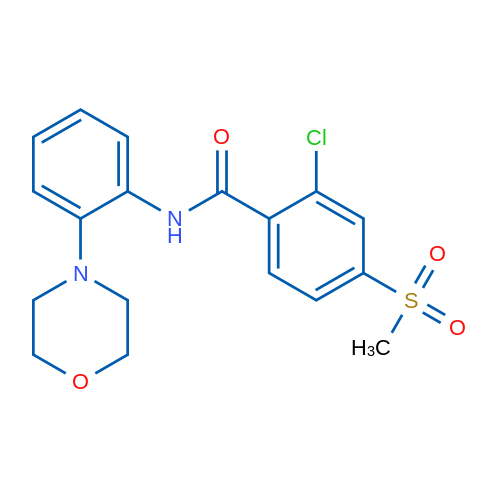 2-Chloro-4-methanesulfonyl-N-[2-(morpholin-4-yl)phenyl]benzamide 1g