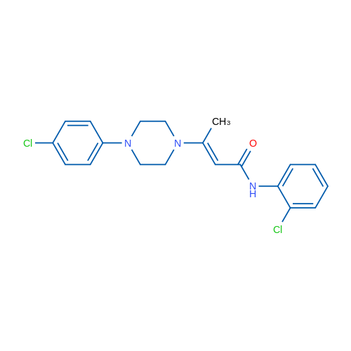 (2E)-N-(2-Chlorophenyl)-3-[4-(4-chlorophenyl)piperazin-1-yl]but-2-enamide 1g