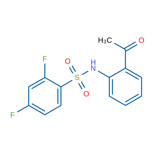 N-(2-Acetylphenyl)-2,4-difluorobenzene-1-sulfonamide 1g