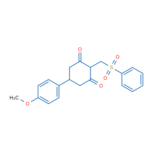 2-[(Benzenesulfonyl)methyl]-5-(4-methoxyphenyl)cyclohexane-1,3-dione 1g