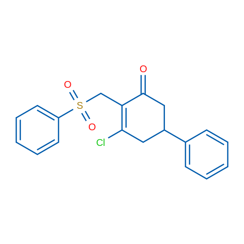 2-[(Benzenesulfonyl)methyl]-3-chloro-5-phenylcyclohex-2-en-1-one 1g
