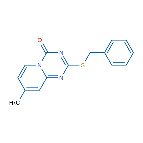 2-(Benzylsulfanyl)-8-methyl-4H-pyrido[1,2-a][1,3,5]triazin-4-one 1g
