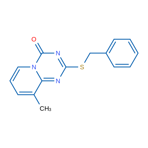 2-(Benzylsulfanyl)-9-methyl-4H-pyrido[1,2-a][1,3,5]triazin-4-one 1g