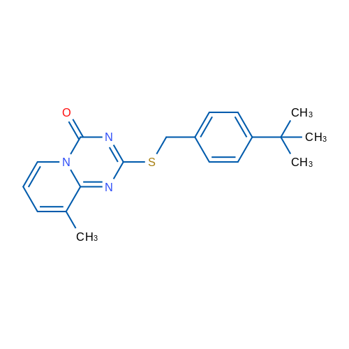 2-{[(4-tert-butylphenyl)methyl]sulfanyl}-9-methyl-4H-pyrido[1,2-a][1,3,5]triazin-4-one 1g