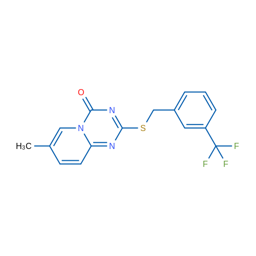 7-Methyl-2-({[3-(trifluoromethyl)phenyl]methyl}sulfanyl)-4H-pyrido[1,2-a][1,3,5]triazin-4-one 1g