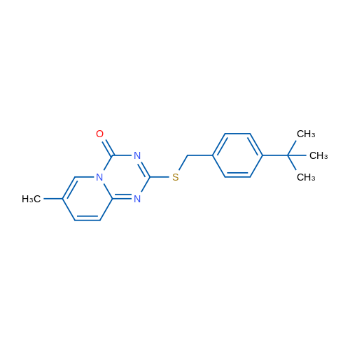 2-{[(4-tert-butylphenyl)methyl]sulfanyl}-7-methyl-4H-pyrido[1,2-a][1,3,5]triazin-4-one 1g