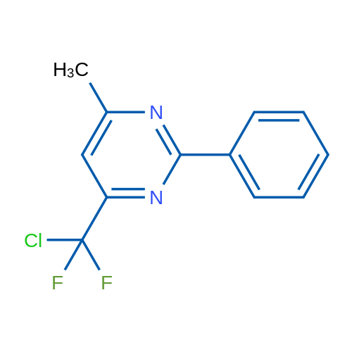 4-(Chlorodifluoromethyl)-6-methyl-2-phenylpyrimidine 1g