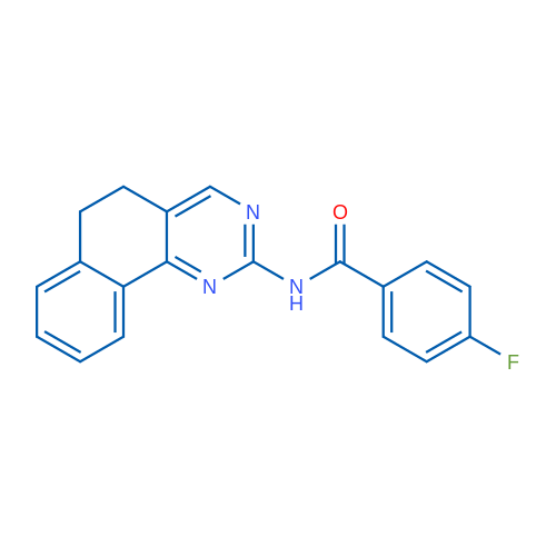 N-{5H,6H-benzo[h]quinazolin-2-yl}-4-fluorobenzamide 1g