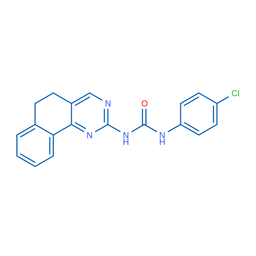 3-{5H,6H-benzo[h]quinazolin-2-yl}-1-(4-chlorophenyl)urea 1g