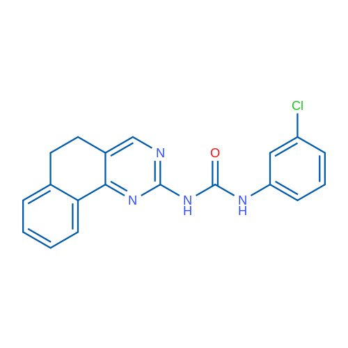 3-{5H,6H-benzo[h]quinazolin-2-yl}-1-(3-chlorophenyl)urea 1g