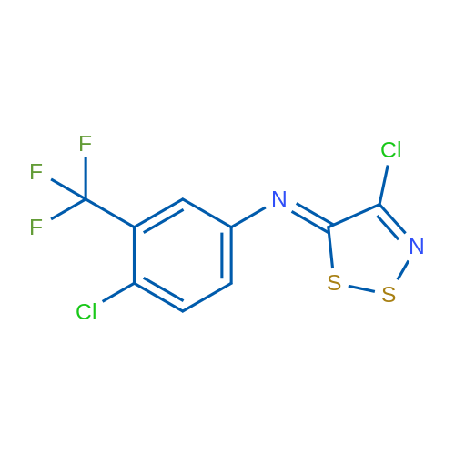 (5Z)-4-Chloro-N-[4-chloro-3-(trifluoromethyl)phenyl]-5H-1,2,3-dithiazol-5-imine 1g