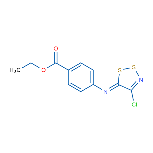 Ethyl 4-{[(5Z)-4-chloro-5H-1,2,3-dithiazol-5-ylidene]amino}benzoate 1g