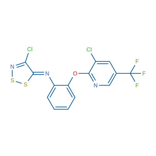 (5Z)-4-Chloro-N-(2-{[3-chloro-5-(trifluoromethyl)pyridin-2-yl]oxy}phenyl)-5H-1,2,3-dithiazol-5-imine 1g