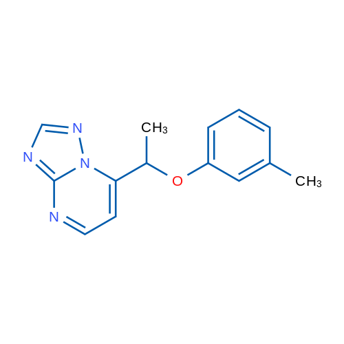 7-[1-(3-Methylphenoxy)ethyl]-[1,2,4]triazolo[1,5-a]pyrimidine 1g