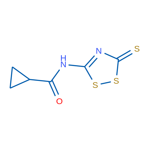 N-(3-Sulfanylidene-3H-1,2,4-dithiazol-5-yl)cyclopropanecarboxamide 1g
