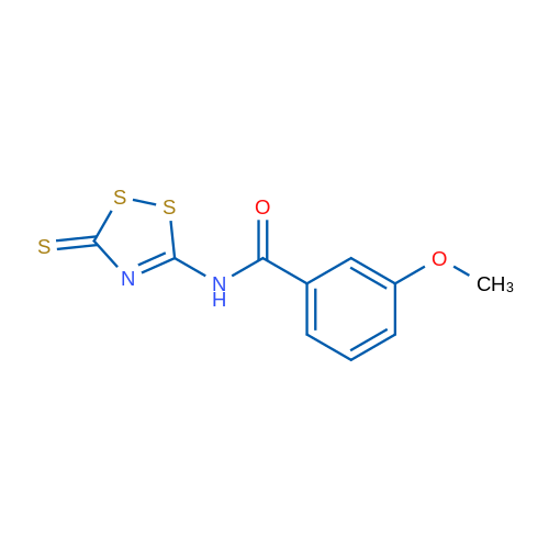3-Methoxy-N-(3-sulfanylidene-3H-1,2,4-dithiazol-5-yl)benzamide 1g