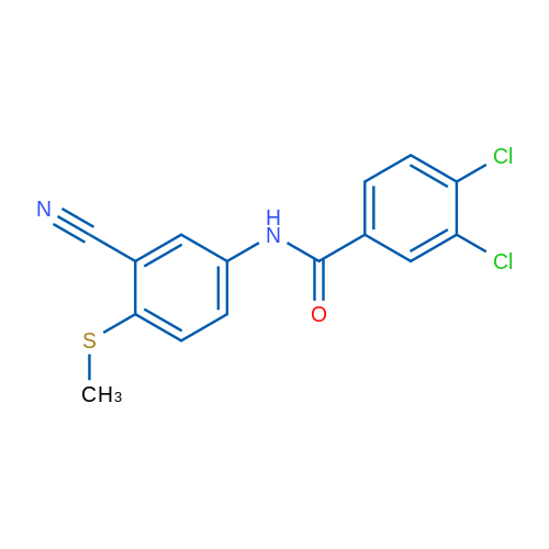 3,4-Dichloro-N-[3-cyano-4-(methylsulfanyl)phenyl]benzamide 1g