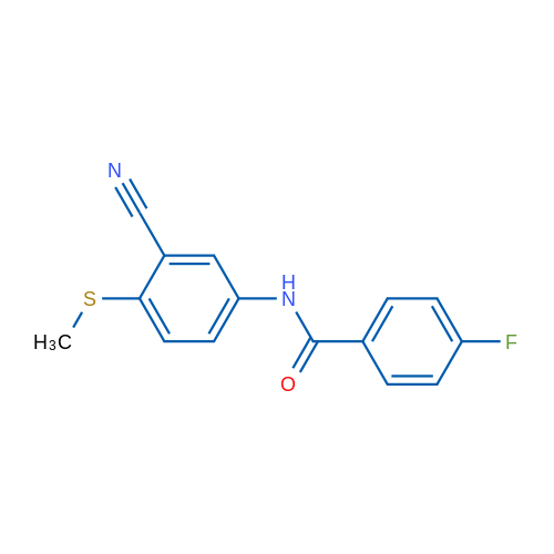 N-[3-Cyano-4-(methylsulfanyl)phenyl]-4-fluorobenzamide 1g