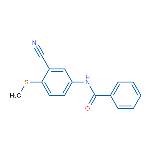 N-[3-Cyano-4-(methylsulfanyl)phenyl]benzamide 1g