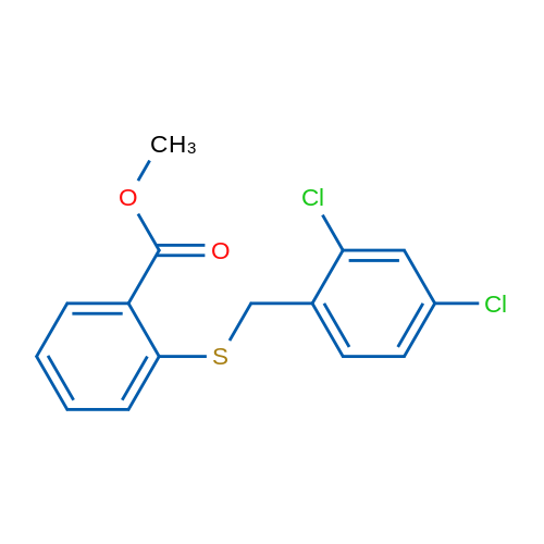 Methyl 2-{[(2,4-dichlorophenyl)methyl]sulfanyl}benzoate 1g