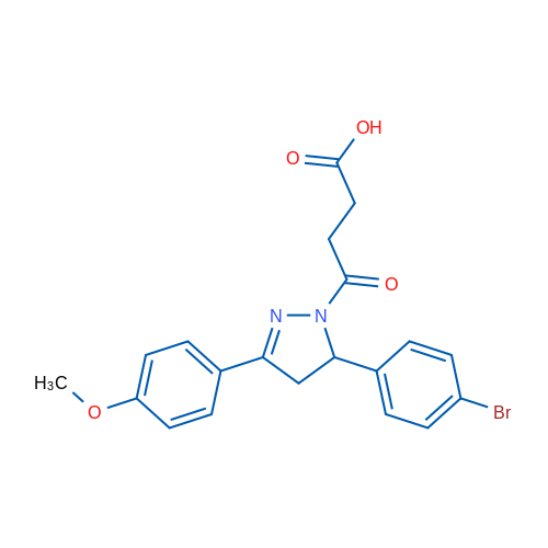 4-(5-(4-bromophenyl)-3-(4-methoxyphenyl)-4,5-dihydro-1H-pyrazol-1-yl)-4-oxobutanoic acid 10g