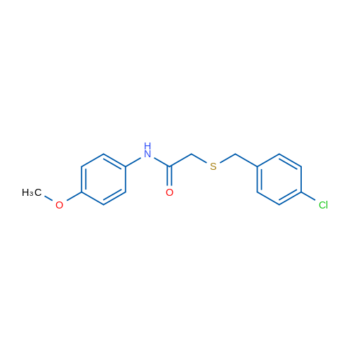 2-{[(4-chlorophenyl)methyl]sulfanyl}-N-(4-methoxyphenyl)acetamide 1g