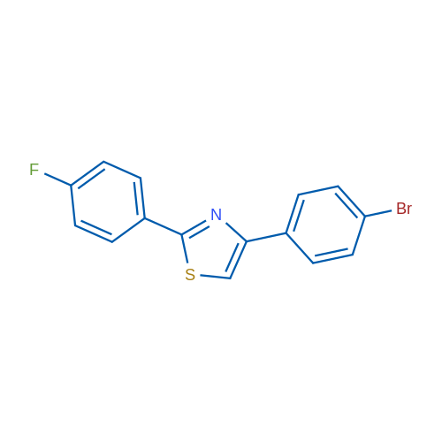 4-(4-BRomo-phenyl)-2-(4-fluoro-phenyl)-thiazole 5g