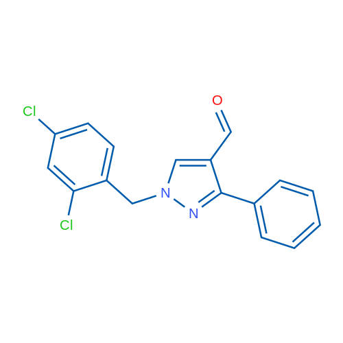 1-(2,4-Dichlorobenzyl)-3-phenyl-1H-pyrazole-4-carbaldehyde 1g