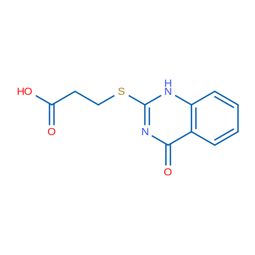 3-((4-Oxo-1,4-dihydroquinazolin-2-yl)thio)propanoic acid 1g