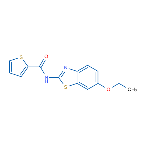 N-(6-Ethoxy-1,3-benzothiazol-2-yl)thiophene-2-carboxamide 1g