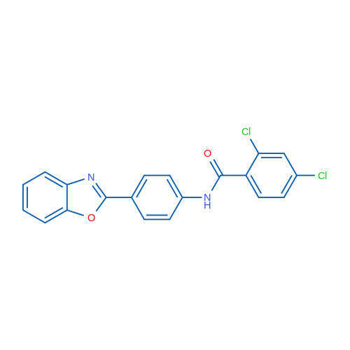 N-[4-(1,3-Benzoxazol-2-yl)phenyl]-2,4-dichlorobenzamide 1g