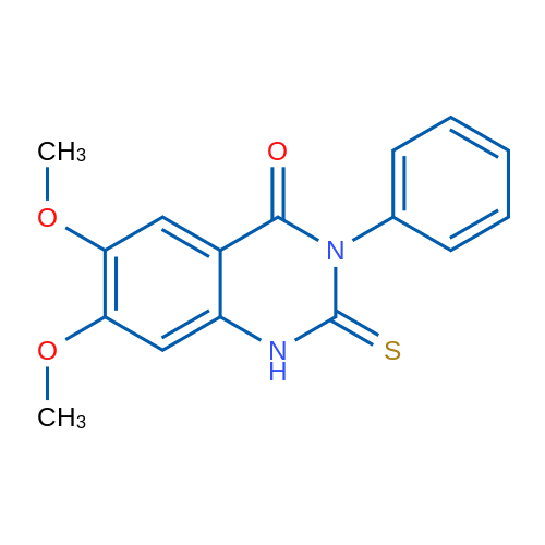 6,7-Dimethoxy-3-phenyl-2-thioxo-2,3-dihydroquinazolin-4(1H)-one 10g