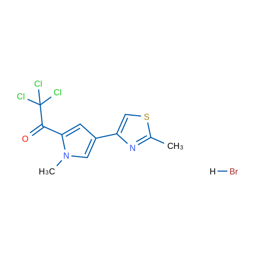 2,2,2-Trichloro-1-[1-methyl-4-(2-methyl-1,3-thiazol-4-yl)-1H-pyrrol-2-yl]ethan-1-one hydrobromide 1g
