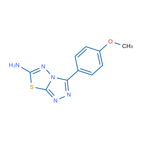 3-(4-Methoxyphenyl)-[1,2,4]triazolo[3,4-b][1,3,4]thiadiazol-6-amine 250mg
