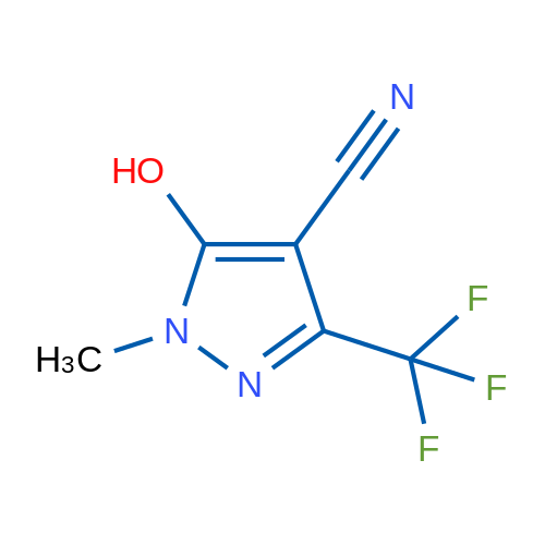 5-Hydroxy-1-methyl-3-(trifluoromethyl)-1H-pyrazole-4-carbonitrile 1g