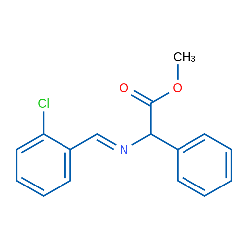 Methyl 2-[(E)-[(2-chlorophenyl)methylidene]amino]-2-phenylacetate 1g