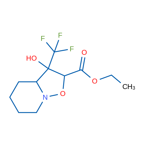 Ethyl 3-hydroxy-3-(trifluoromethyl)-hexahydro-2H-[1,2]oxazolo[2,3-a]pyridine-2-carboxylate 1g