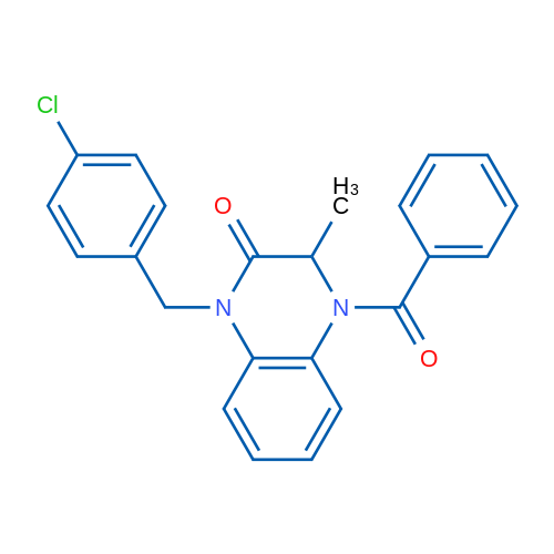 4-Benzoyl-1-[(4-chlorophenyl)methyl]-3-methyl-1,2,3,4-tetrahydroquinoxalin-2-one 1g