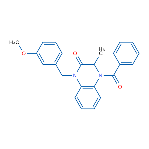 4-Benzoyl-1-[(3-methoxyphenyl)methyl]-3-methyl-1,2,3,4-tetrahydroquinoxalin-2-one 1g