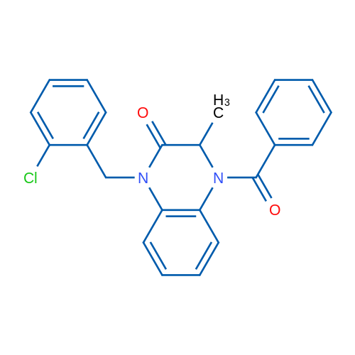 4-Benzoyl-1-[(2-chlorophenyl)methyl]-3-methyl-1,2,3,4-tetrahydroquinoxalin-2-one 1g