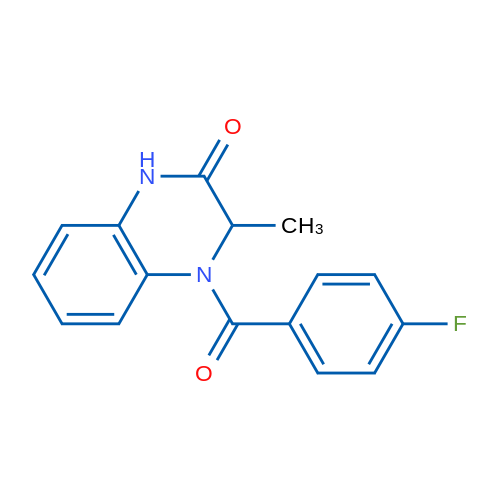 4-(4-Fluorobenzoyl)-3-methyl-1,2,3,4-tetrahydroquinoxalin-2-one 1g