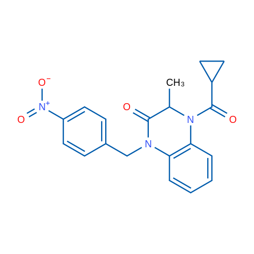 4-Cyclopropanecarbonyl-3-methyl-1-[(4-nitrophenyl)methyl]-1,2,3,4-tetrahydroquinoxalin-2-one 1g