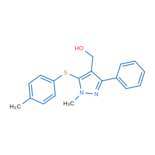 {1-methyl-5-[(4-methylphenyl)sulfanyl]-3-phenyl-1H-pyrazol-4-yl}methanol 1g