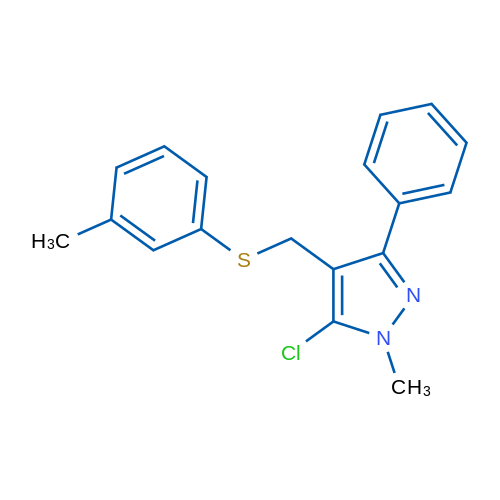 5-Chloro-1-methyl-4-{[(3-methylphenyl)sulfanyl]methyl}-3-phenyl-1H-pyrazole 1g